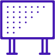 picto ecran led violet